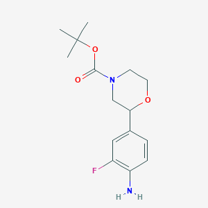 Tert-butyl 2-(4-amino-3-fluorophenyl)morpholine-4-carboxylate