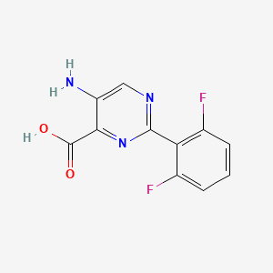 5-Amino-2-(2,6-difluorophenyl)pyrimidine-4-carboxylic acid