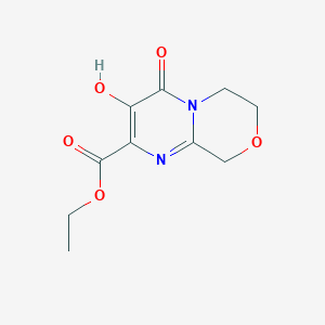 Ethyl 3-hydroxy-4-oxo-4,6,7,9-tetrahydropyrimido[2,1-c][1,4]oxazine-2-carboxylate