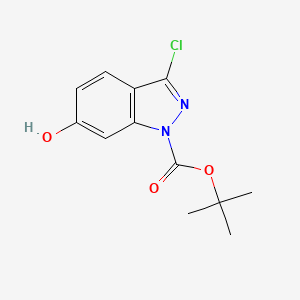 Tert-butyl 3-chloro-6-hydroxyindazole-1-carboxylate