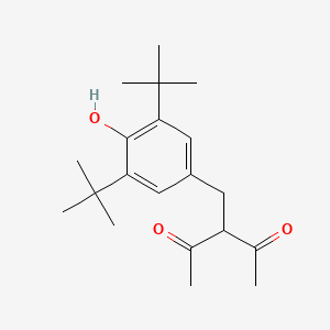 molecular formula C20H30O3 B8733373 3-(3,5-Di-tert-butyl-4-hydroxybenzyl)-2,4-pentanedione 