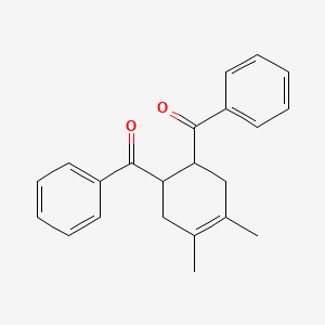molecular formula C22H22O2 B8733378 (4,5-Dimethylcyclohex-4-ene-1,2-diyl)bis(phenylmethanone) CAS No. 6955-51-7