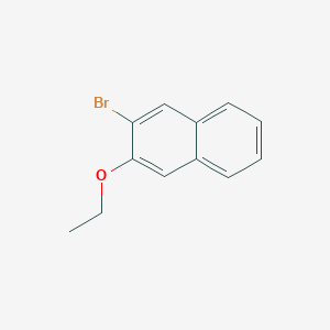 molecular formula C12H11BrO B8733433 2-Bromo-3-ethoxynaphthalene CAS No. 50389-69-0