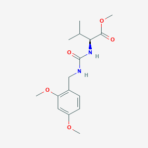 molecular formula C16H24N2O5 B8733458 methyl N-[(2,4-dimethoxybenzyl)carbamoyl]-L-valinate 