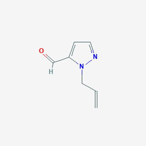 molecular formula C7H8N2O B8733460 1-Allyl-1H-pyrazole-5-carbaldehyde 