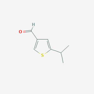 molecular formula C8H10OS B8733501 5-Isopropylthiophene-3-carbaldehyde 