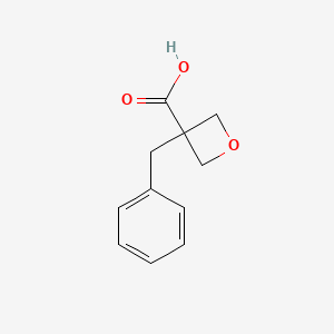 molecular formula C11H12O3 B8733511 3-Benzyloxetane-3-carboxylic acid 