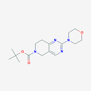 2-morpholin-4-yl-7,8-dihydro-5H-pyrido[4,3-d]pyrimidine-6-carboxylic acid tert-butyl ester