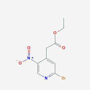 Ethyl 2-(2-Bromo-5-nitro-4-pyridyl)acetate