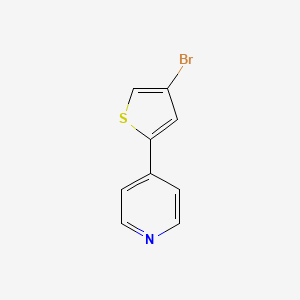 molecular formula C9H6BrNS B8733661 4-(4-Bromothiophen-2-yl)pyridine CAS No. 828928-88-7