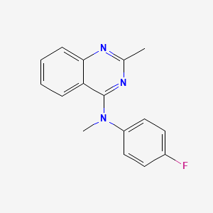 molecular formula C16H14FN3 B8733670 N-(4-Fluorophenyl)-N,2-dimethylquinazolin-4-amine CAS No. 827031-62-9