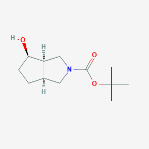 tert-butyl (3aR,4R,6aS)-4-hydroxyhexahydrocyclopenta[c]pyrrole-2(1H)-carboxylate