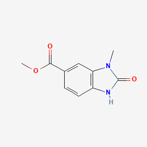 molecular formula C10H10N2O3 B8733727 methyl 3-methyl-2-oxo-2,3-dihydro-1H-benzo[d]imidazole-5-carboxylate 