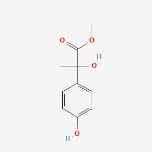 Benzeneacetic acid, alpha,4-dihydroxy-alpha-methyl-, methyl ester