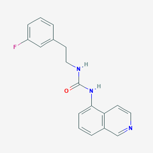 N-[2-(3-fluorophenyl)ethyl]-N'-isoquinolin-5-ylurea