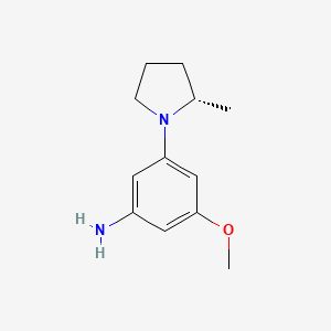 (S)-3-Methoxy-5-(2-methylpyrrolidin-1-YL)aniline