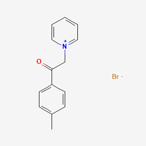 molecular formula C14H14BrNO B8733782 4-Methylphenacylpyridinium bromide 