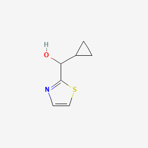 molecular formula C7H9NOS B8733799 Cyclopropyl(1,3-thiazol-2-yl)methanol 