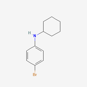 molecular formula C12H16BrN B8733824 4-bromo-N-cyclohexylaniline CAS No. 113388-04-8