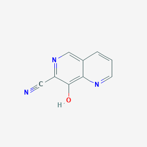 molecular formula C9H5N3O B8733840 8-Hydroxy-1,6-naphthyridine-7-carbonitrile 