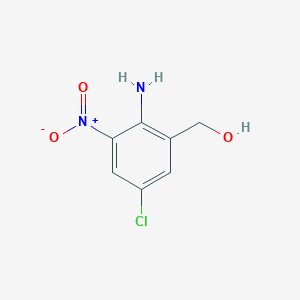 molecular formula C7H7ClN2O3 B8733864 (2-Amino-5-chloro-3-nitrophenyl)methanol CAS No. 825619-17-8