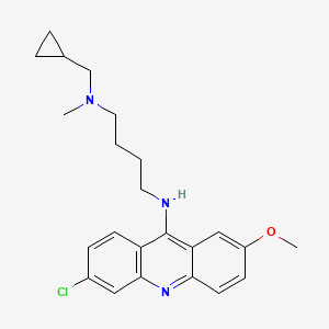 molecular formula C23H28ClN3O B8733961 N1-(6-Chloro-2-methoxyacridin-9-yl)-N4-(cyclopropylmethyl)-N4-methylbutane-1,4-diamine 