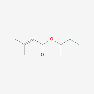 molecular formula C9H16O2 B008734 Butan-2-yl 3-methylbut-2-enoate CAS No. 109892-46-8