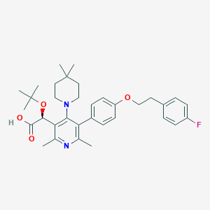 molecular formula C34H43FN2O4 B8734035 GSK3739936 