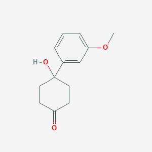 4-Hydroxy-4-(3-methoxyphenyl)cyclohexan-1-one