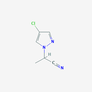2-(4-chloro-1H-pyrazol-1-yl)propanenitrile