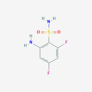 molecular formula C6H6F2N2O2S B8734140 2-Amino-4,6-difluorobenzenesulfonamide CAS No. 153439-17-9