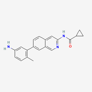 molecular formula C20H19N3O B8734182 N-(7-(5-amino-2-methylphenyl)isoquinolin-3-yl)cyclopropanecarboxamide 