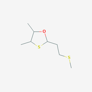 4,5-Dimethyl-2-[2-(methylsulfanyl)ethyl]-1,3-oxathiolane