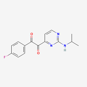1-(2-Iso-propylamino-pyrimidin-4-yl)-2-(4-fluoro-phenyl)-ethane-1,2-dione