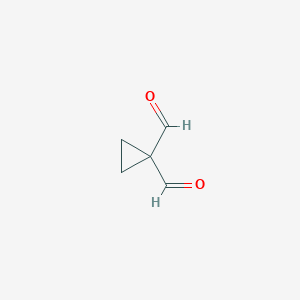 molecular formula C5H6O2 B8734447 Cyclopropane-1,1-dicarbaldehyde CAS No. 136476-41-0
