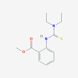 molecular formula C13H18N2O2S B8734467 Methyl 2-(3,3-diethylthioureido)benzoate 