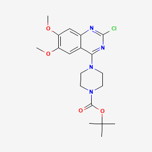molecular formula C19H25ClN4O4 B8734515 Tert-butyl 4-(2-chloro-6,7-dimethoxyquinazolin-4-yl)piperazine-1-carboxylate 