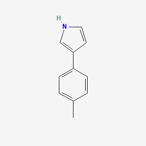 molecular formula C11H11N B8734604 3-(4-methylphenyl)-1H-pyrrole CAS No. 76304-54-6