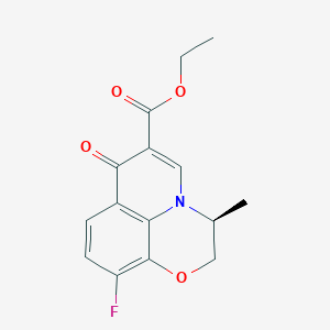 Ethyl (s)-10-fluoro-3-methyl-7-oxo-2,3-dihydro-7h-[1,4]oxazino[2,3,4-ij]quinoline-6-carboxylate