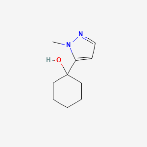 molecular formula C10H16N2O B8734699 1-(1-Methyl-1H-pyrazol-5-yl)cyclohexanol 