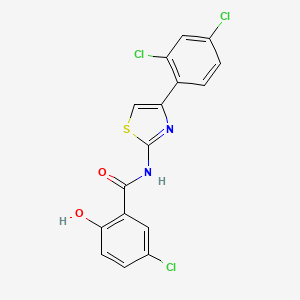 5-Chloro-N-[4-(2,4-dichlorophenyl)-1,3-thiazol-2-yl]-2-hydroxybenzamide