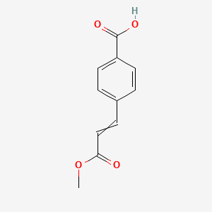 molecular formula C11H10O4 B8734796 Methyl 4-carboxycinnamate 