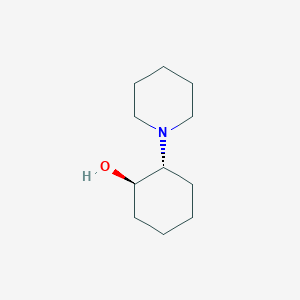 molecular formula C11H21NO B8734820 trans-2-Piperidinocyclohexan-1-ol 