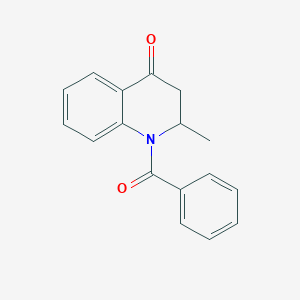 molecular formula C17H15NO2 B8734856 1-Benzoyl-2-methyl-2,3-dihydroquinolin-4(1H)-one CAS No. 681828-20-6