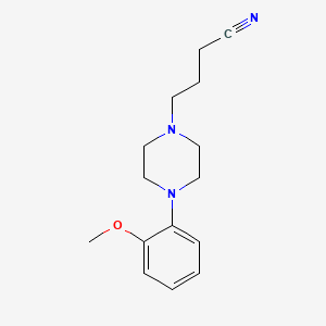 molecular formula C15H21N3O B8734891 1-(3-Cyanopropyl)-4-(2-methoxyphenyl)-piperazine 