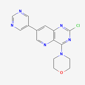 2-Chloro-4-morpholin-4-yl-7-pyrimidin-5-yl-pyrido[3,2-d]pyrimidine