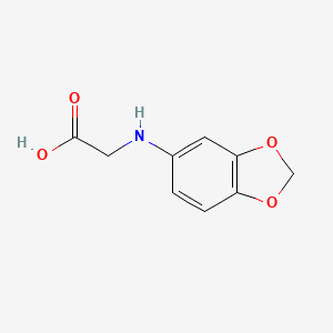 molecular formula C9H9NO4 B8734953 (Benzo[1,3]dioxol-5-ylamino)-acetic acid 
