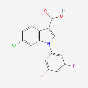 6-Chloro-1-(3,5-difluorophenyl)-1H-indole-3-carboxylic acid