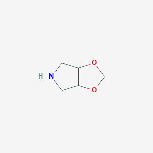 molecular formula C5H9NO2 B8735265 Hexahydro-[1,3]dioxolo[4,5-C]pyrrole 