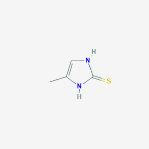 molecular formula C4H6N2S B087353 4-Methyl-1H-imidazole-2-thiol CAS No. 3247-70-9